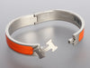 Hermès Narrow Orange Clic-Clac Bracelet