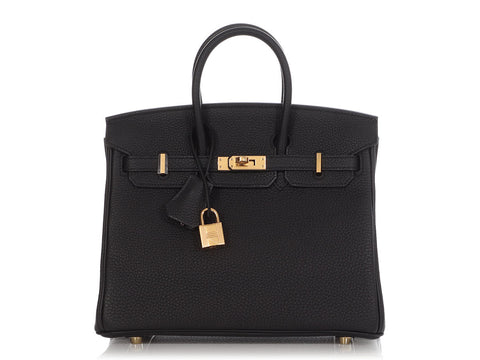 Hermès Black Togo Birkin 25