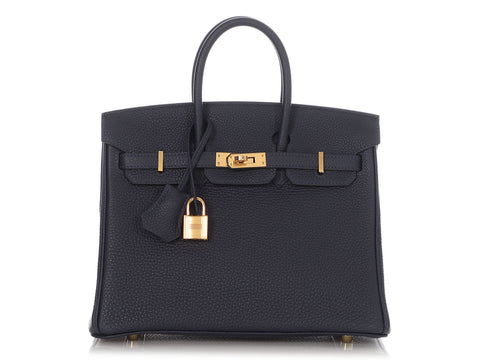 Hermès Bleu Nuit Togo Birkin 25