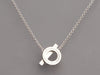 Hermès 18K White Gold Diamond Finesse Pendant Necklace