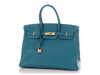 Hermès Bleu Izmir Clémence Birkin 35