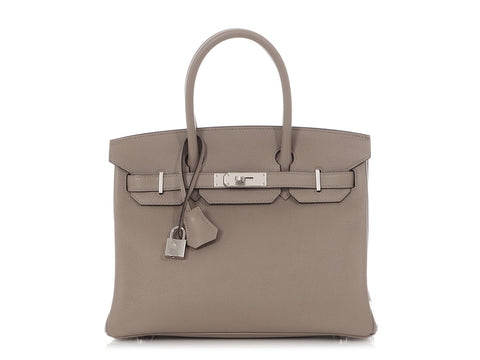 Hermès Gris Asphalte Togo Birkin 30