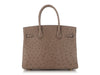 Hermès Gris Asphalte Ostrich Birkin 30