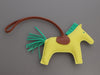 Hermès Lime Lambskin Grigri Rodeo Horse Bag Charm MM