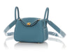 Hermès Mini New Blue Jean Clémence Lindy 20