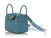 Hermès Mini New Blue Jean Clémence Lindy 20