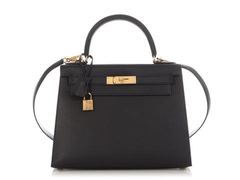 Hermès Black Madame Kelly 28