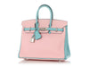 Hermès Special Order Rose Sakura and Bleu Etoile Swift Birkin 25