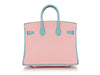 Hermès Special Order Rose Sakura and Bleu Etoile Swift Birkin 25