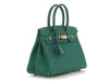 Hermès Vert Vertigo Ostrich Birkin 30