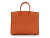 Hermès Potiron and Fauve Togo Verso Birkin 25