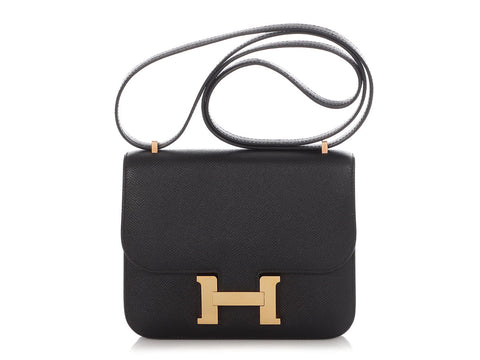 Hermès Black Epsom Constance 18