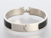 Hermès Narrow Black Enamel Clic-Clac Bracelet