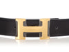 Hermès Noir Box and Gold Togo Reversible Belt Kit 32mm