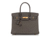 Hermès Graphite Ostrich Birkin 30