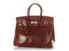 Hermès Miel Shiny Porosus Crocodile Birkin 35