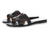 Hermès Black Oran Sandals