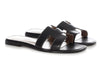 Hermès Black Oran Sandals