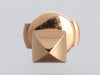 Hermès 18K Rose Gold Clou d'H Stud Pierced Earrings