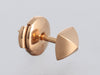 Hermès 18K Rose Gold Clou d'H Stud Pierced Earrings