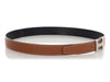 Hermès Black and Gold Reversible Constance Belt