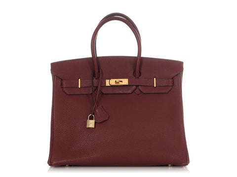 Hermès Rouge Togo Birkin 35