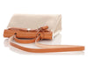 Hermès Beige Toile and Gold Vache Hunter Herbag 31