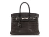 Hermès Black Matte Niloticus Crocodile Birkin 30