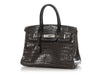 Hermès Black Matte Niloticus Crocodile Birkin 30