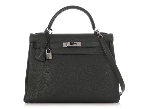 Hermès Vert Foncé Togo Kelly 32