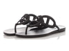 Hermès Black Rubber Egerie Sandals