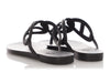 Hermès Black Rubber Egerie Sandals