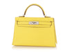 Hermès Jaune Citron Chèvre Kelly 20