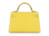 Hermès Jaune Citron Chèvre Kelly 20