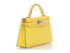 Hermès Jaune Citron Chèvre Kelly 20