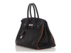 Hermès Black and Orange Togo Verso SO Birkin 35