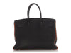 Hermès Black and Orange Togo Verso SO Birkin 35