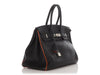 Hermès Black and Orange Togo Verso SO Birkin 35