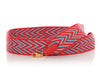 Hermès Rouge De Coeur and Bleu Du Nord Toile and Swift Zigzag Strap 50mm