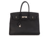 Hermès Black Clémence Birkin 35