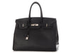 Hermès Black Clémence Birkin 35