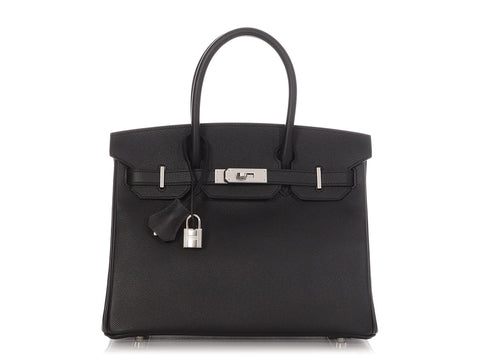 Hermès Black Epsom Birkin 30