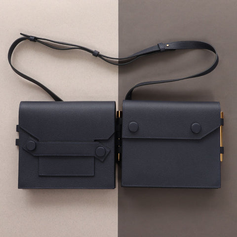 Hermès Bleu Noir Evercolor Twins Bag