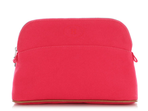 Hermès Medium Hibiscus Cotton Bolide Cosmetic Case