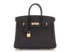 Hermès Black Swift Birkin 25