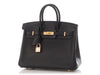 Hermès Black Swift Birkin 25