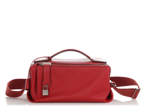 Hermès Rouge Casaque Evercolor Emile Bag