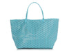 Goyard Turquoise Saint-Louis GM with Balise Beach Towel