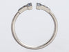 Tiffany & Co 18K White Gold Sapphire T Wire Ring