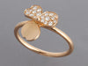 Tiffany & Co. 18K Rose Gold  Diamond Paper Flowers Ring